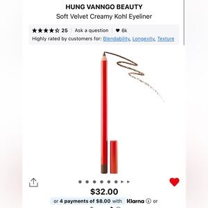 HUNG VANNGO BEAUTY
Soft Velvet Creamy Kohl Eyeliner